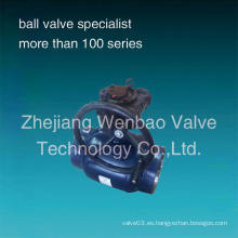 Gear Operated API Butt Weld Ball Valve Pipeline Heating